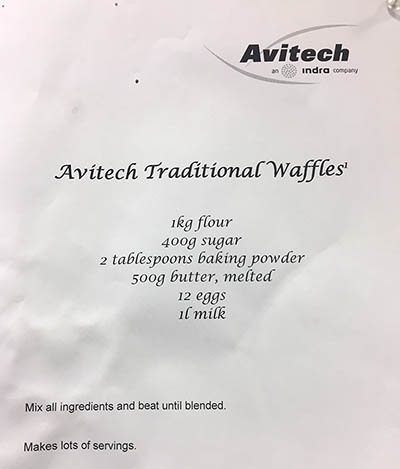 easy waffles recipe office potluck