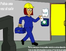 Maquina fichar, pulsar al final del día el celpax
