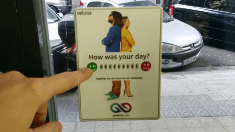 Survey kiosk to get feedback