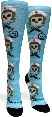 crazy compression socks for nurses